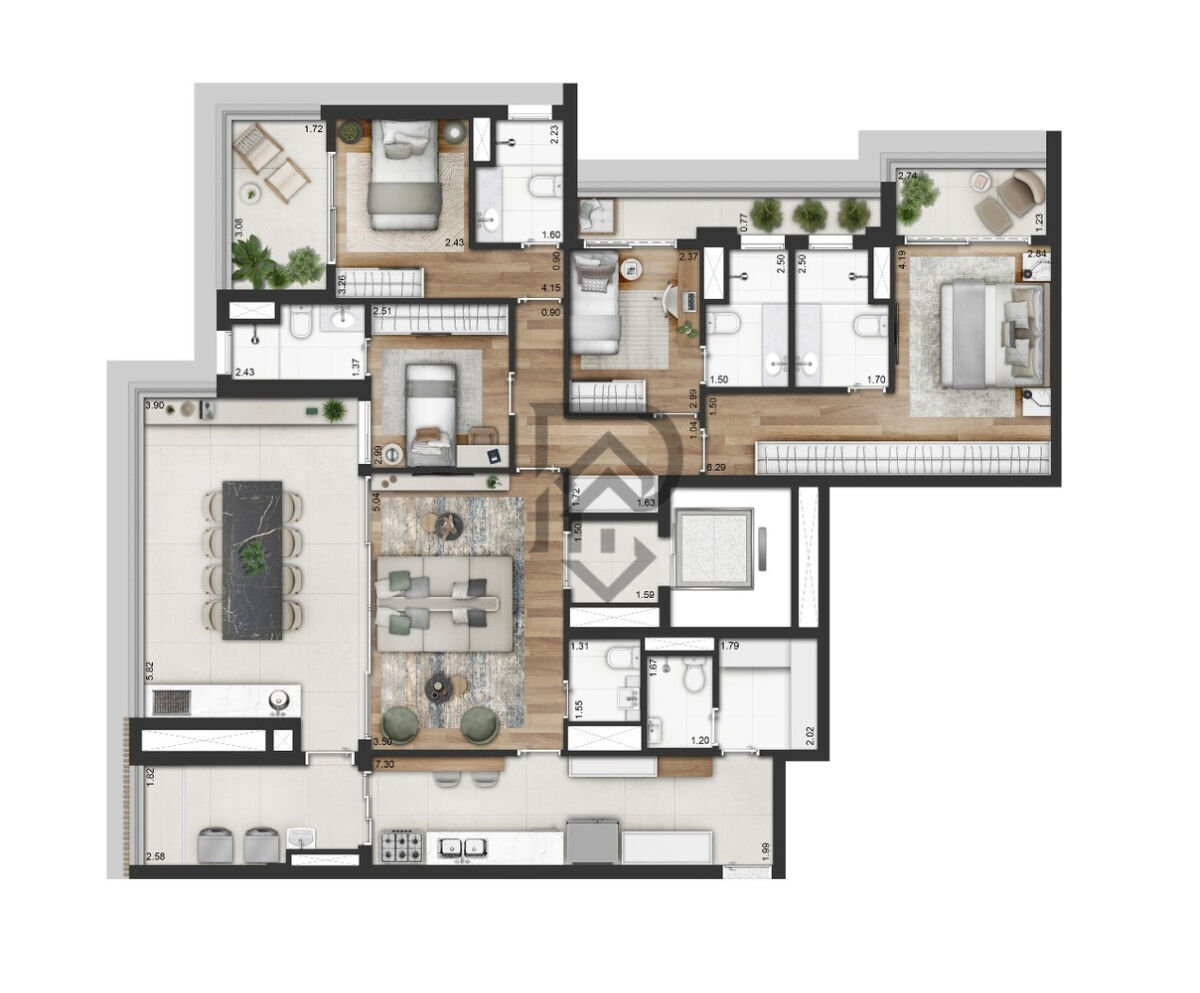Apartamento, 3 quartos, 179 m² - Foto 16
