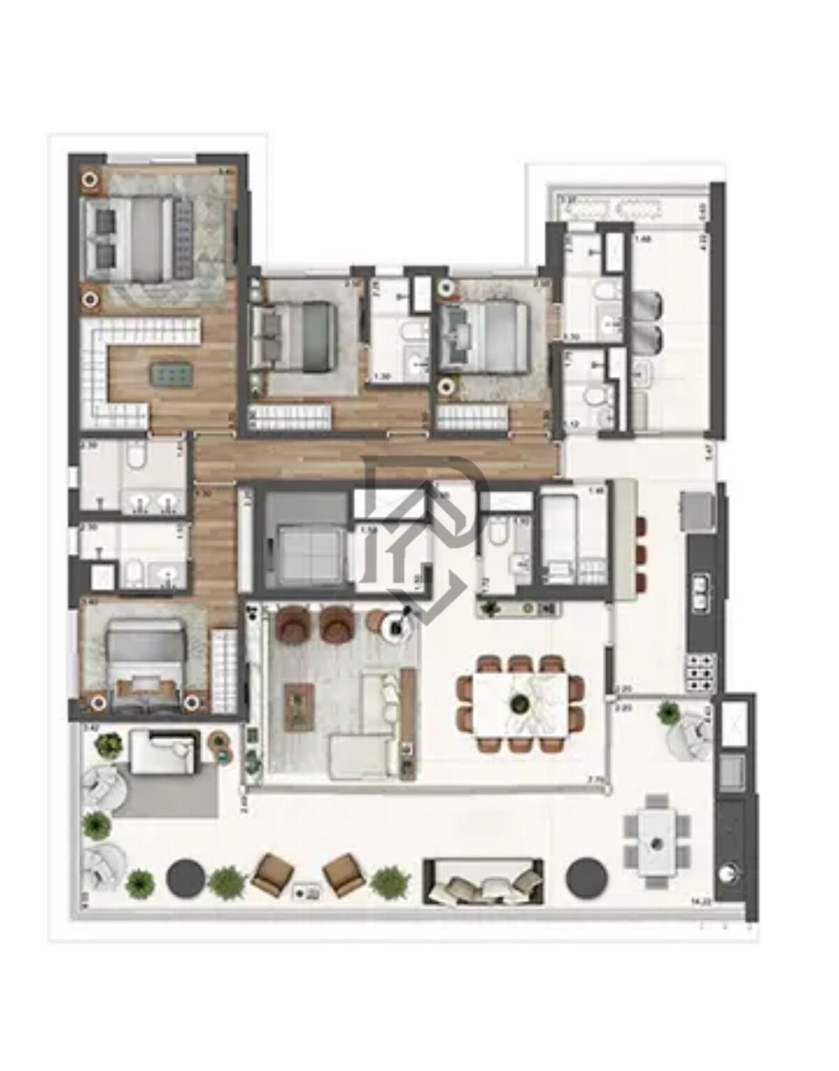 Apartamento, 4 quartos, 211 m² - Foto 32