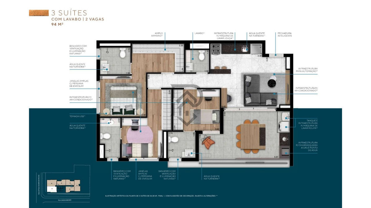 Apartamento, 3 quartos, 95 m² - Foto 38