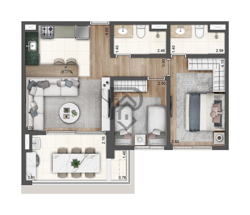 Apartamento, 2 quartos, 65 m² - Foto 28