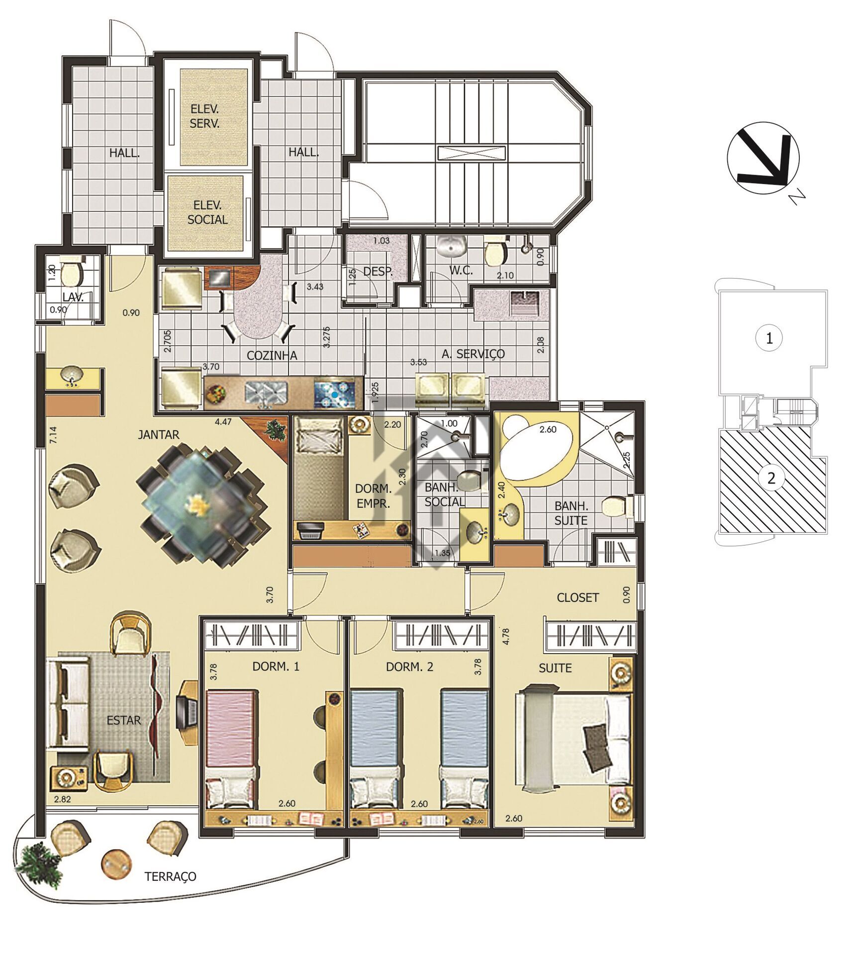 Apartamento, 3 quartos, 126 m² - Foto 28