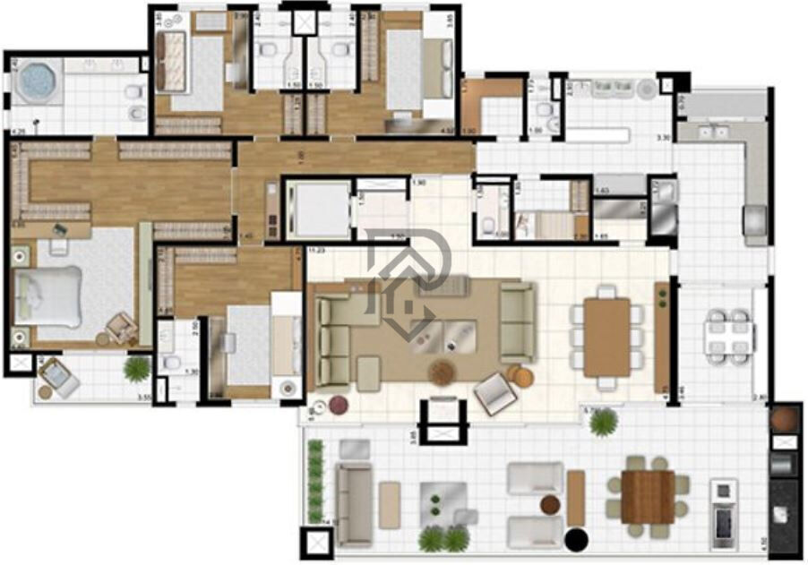 Apartamento, 4 quartos, 335 m² - Foto 51