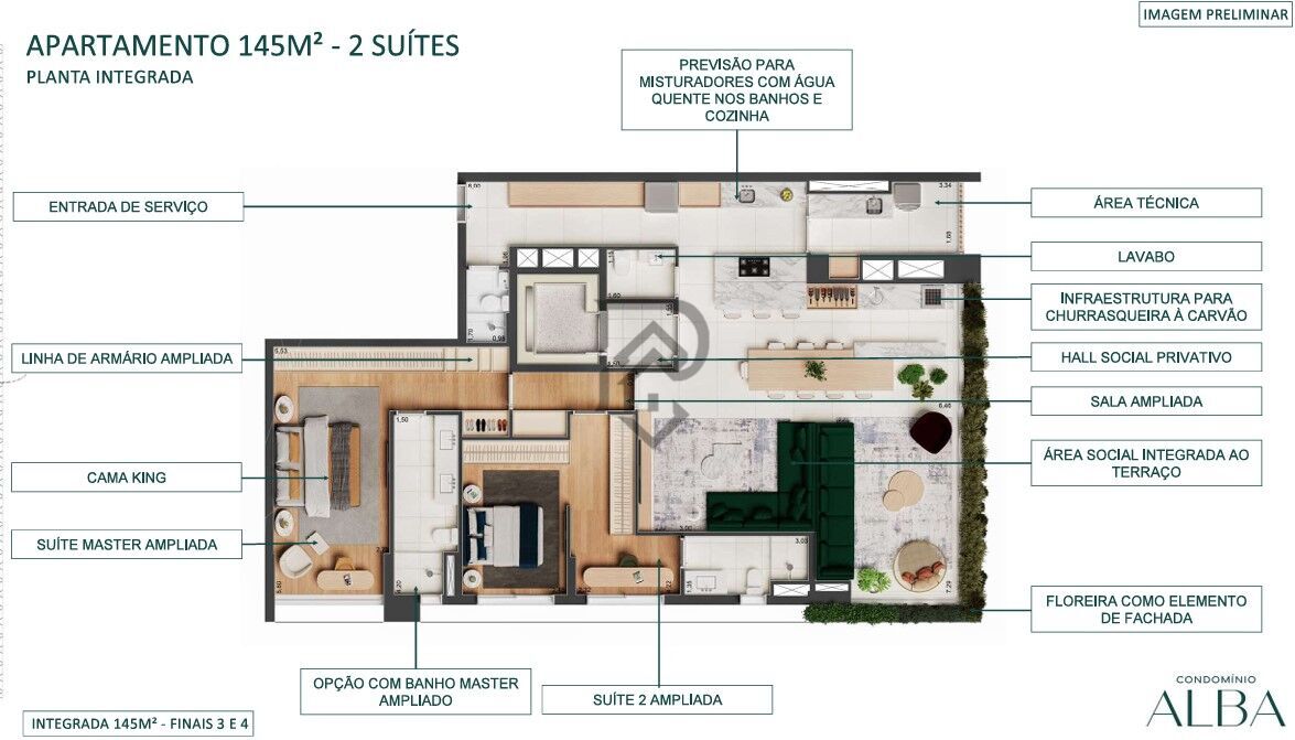 Apartamento à venda com 3 quartos, 145m² - Foto 33