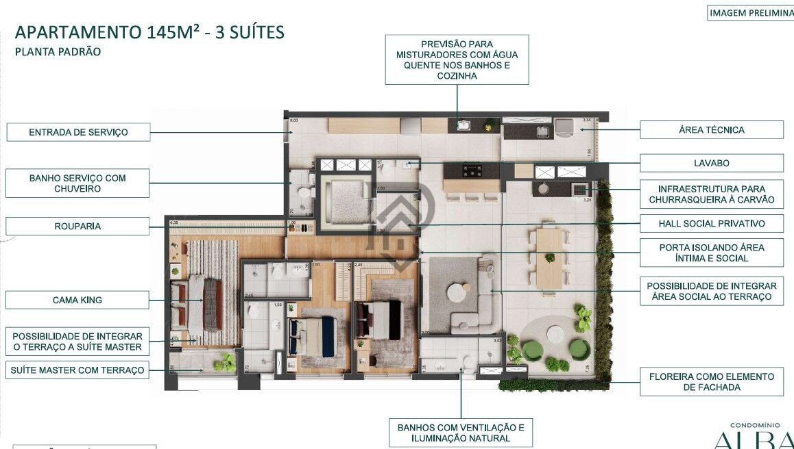 Apartamento à venda com 3 quartos, 145m² - Foto 32