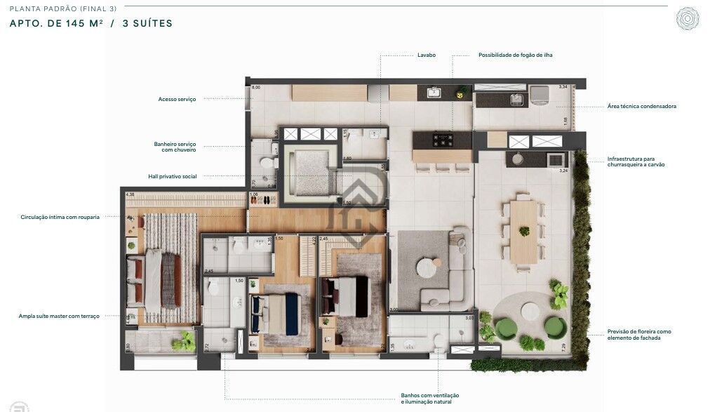 Apartamento à venda com 3 quartos, 145m² - Foto 34