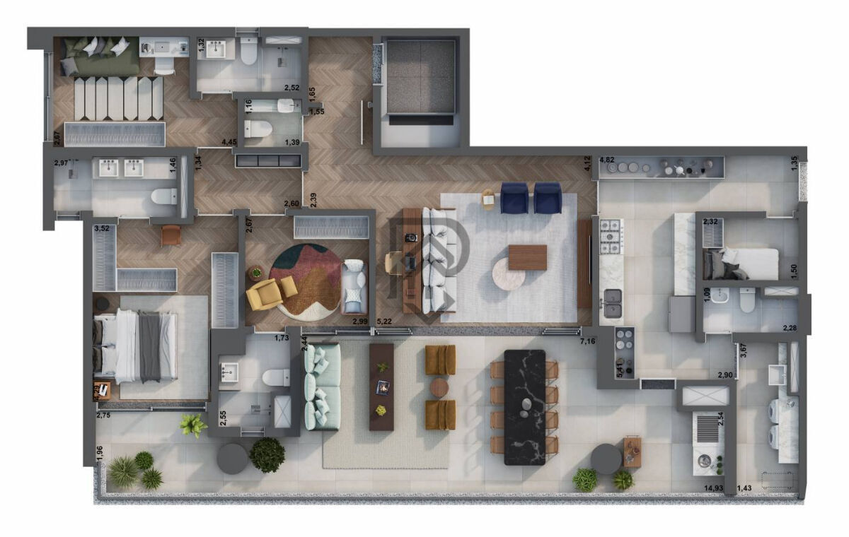 Apartamento, 3 quartos, 178 m² - Foto 41