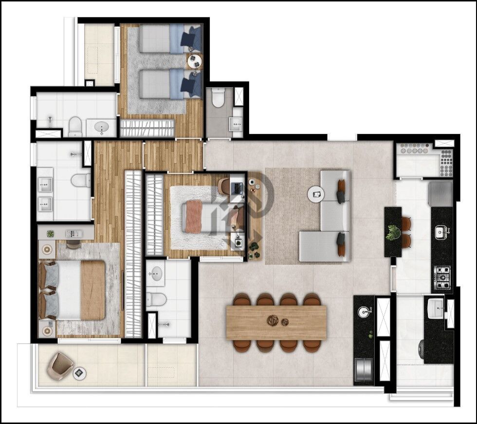 Apartamento à venda com 3 quartos, 116m² - Foto 19