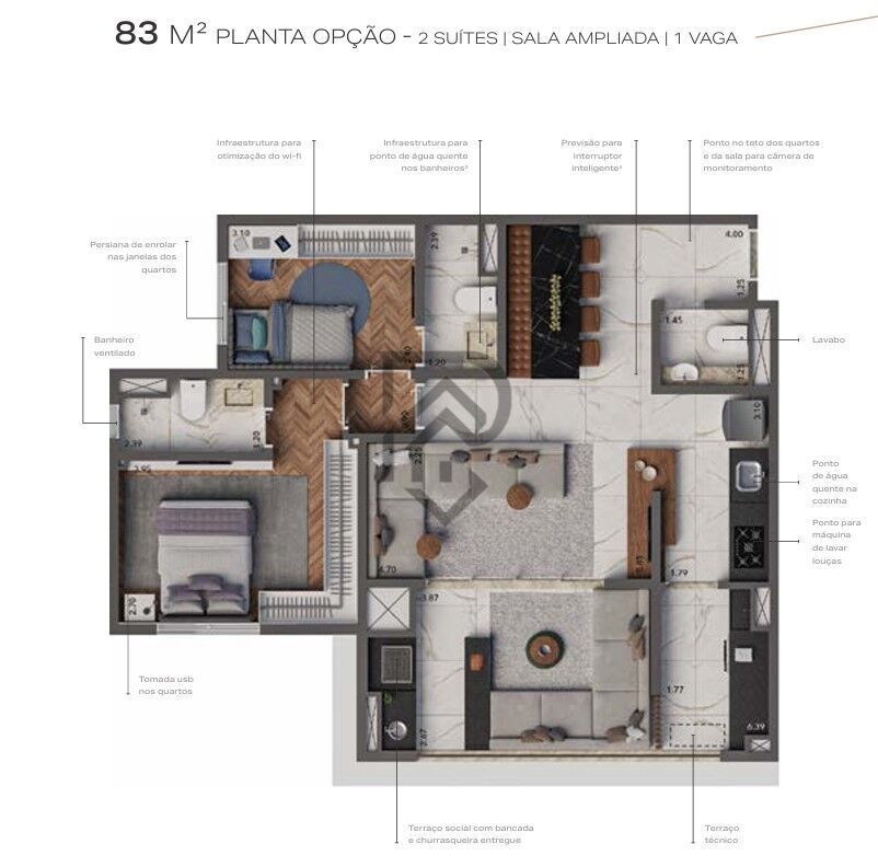 Apartamento, 3 quartos, 125 m² - Foto 50