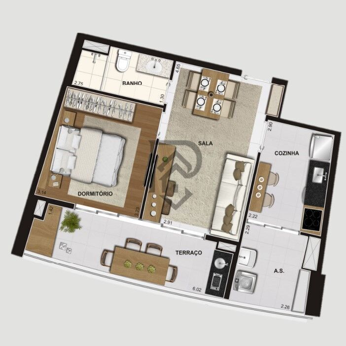 Apartamento, 2 quartos, 75 m² - Foto 24