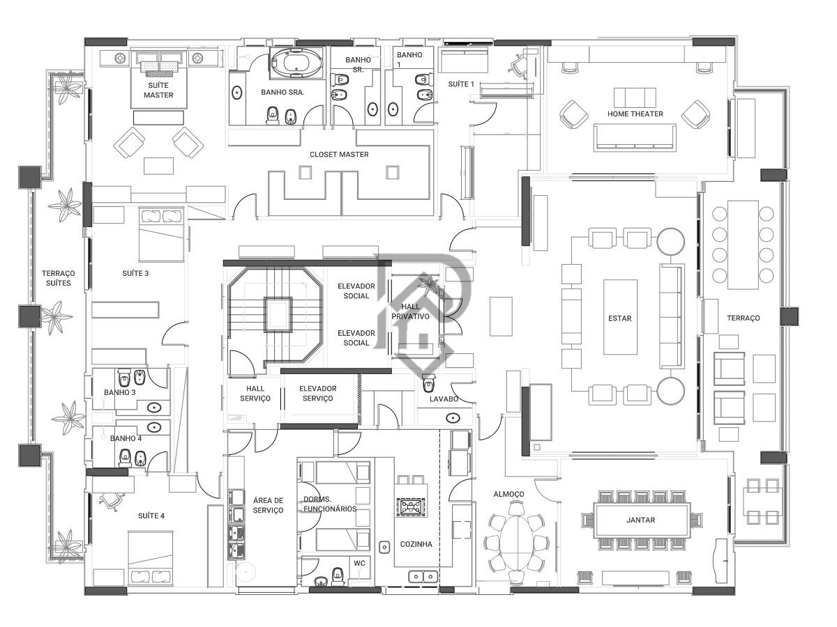 Apartamento, 4 quartos, 502 m² - Foto 50