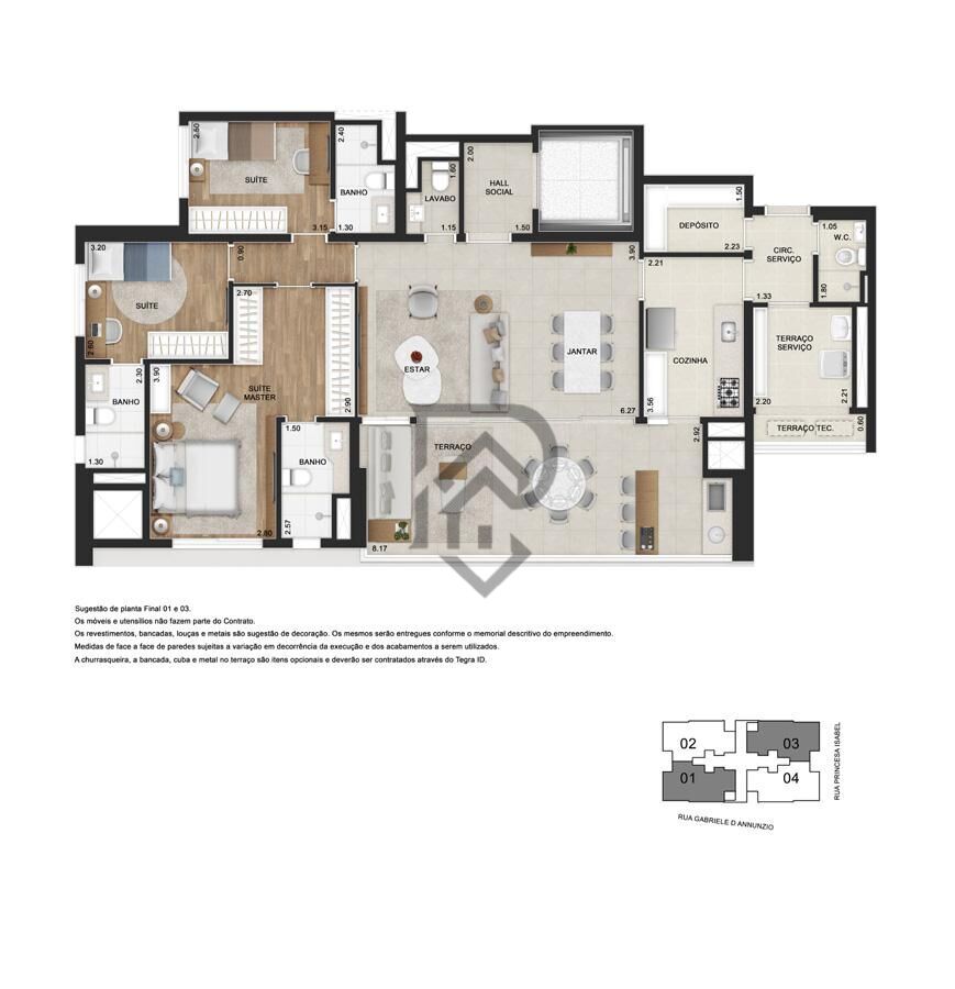 Apartamento, 3 quartos, 143 m² - Foto 51