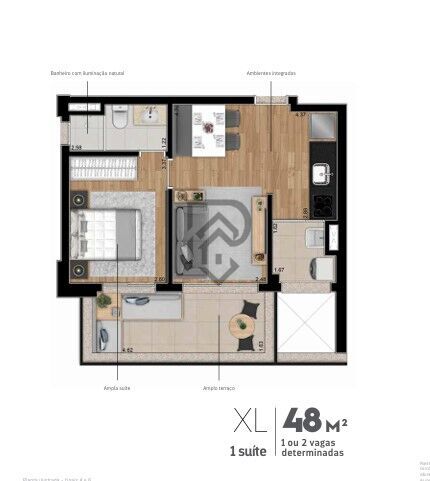 Apartamento, 1 quarto, 50 m² - Foto 27