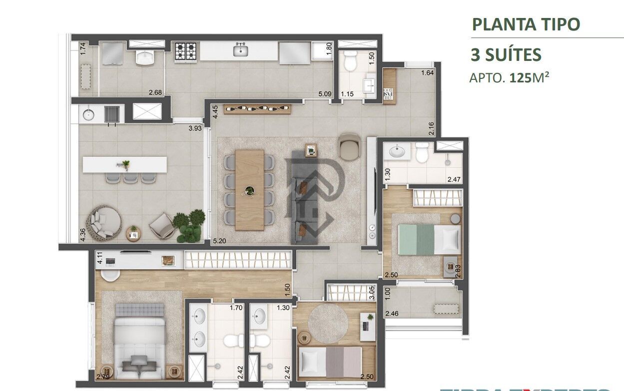 Apartamento, 3 quartos, 125 m² - Foto 19