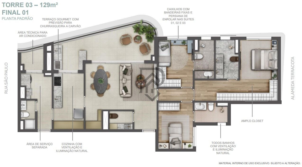 Apartamento, 3 quartos, 130 m² - Foto 34