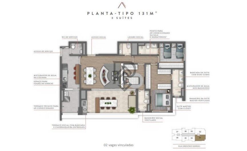 Apartamento à venda com 3 quartos, 131m² - Foto 41