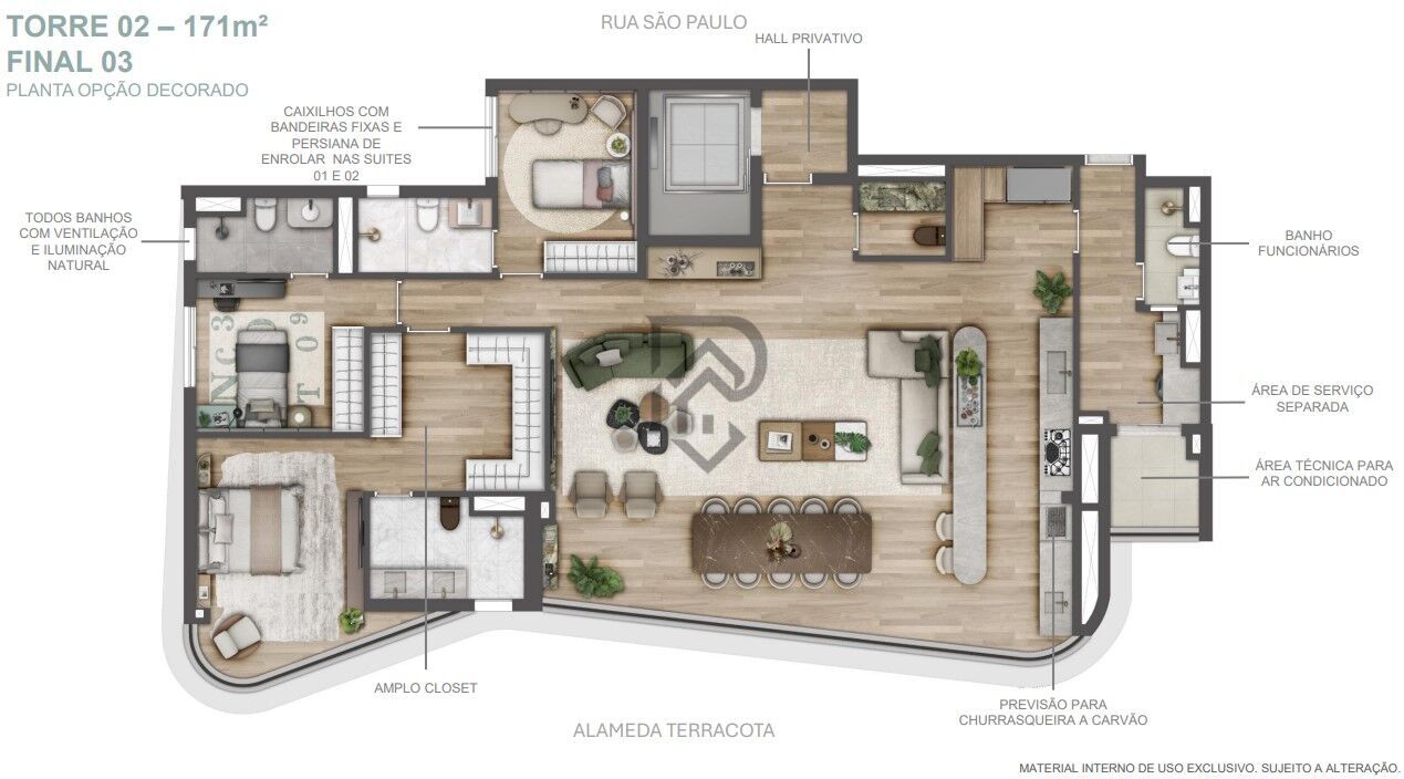 Apartamento, 4 quartos, 171 m² - Foto 34