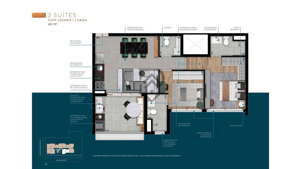 Apartamento, 2 quartos, 69 m² - Foto 30