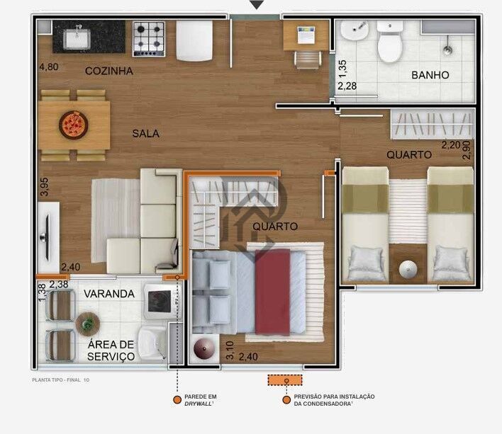 Apartamento, 3 quartos, 60 m² - Foto 28