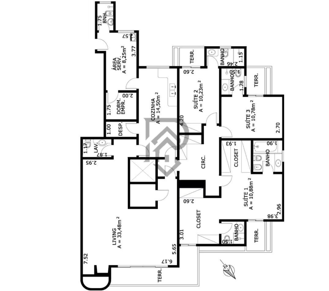 Apartamento, 4 quartos, 178 m² - Foto 49