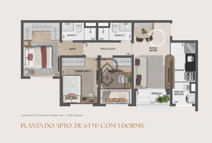 Apartamento, 2 quartos, 47 m² - Foto 53