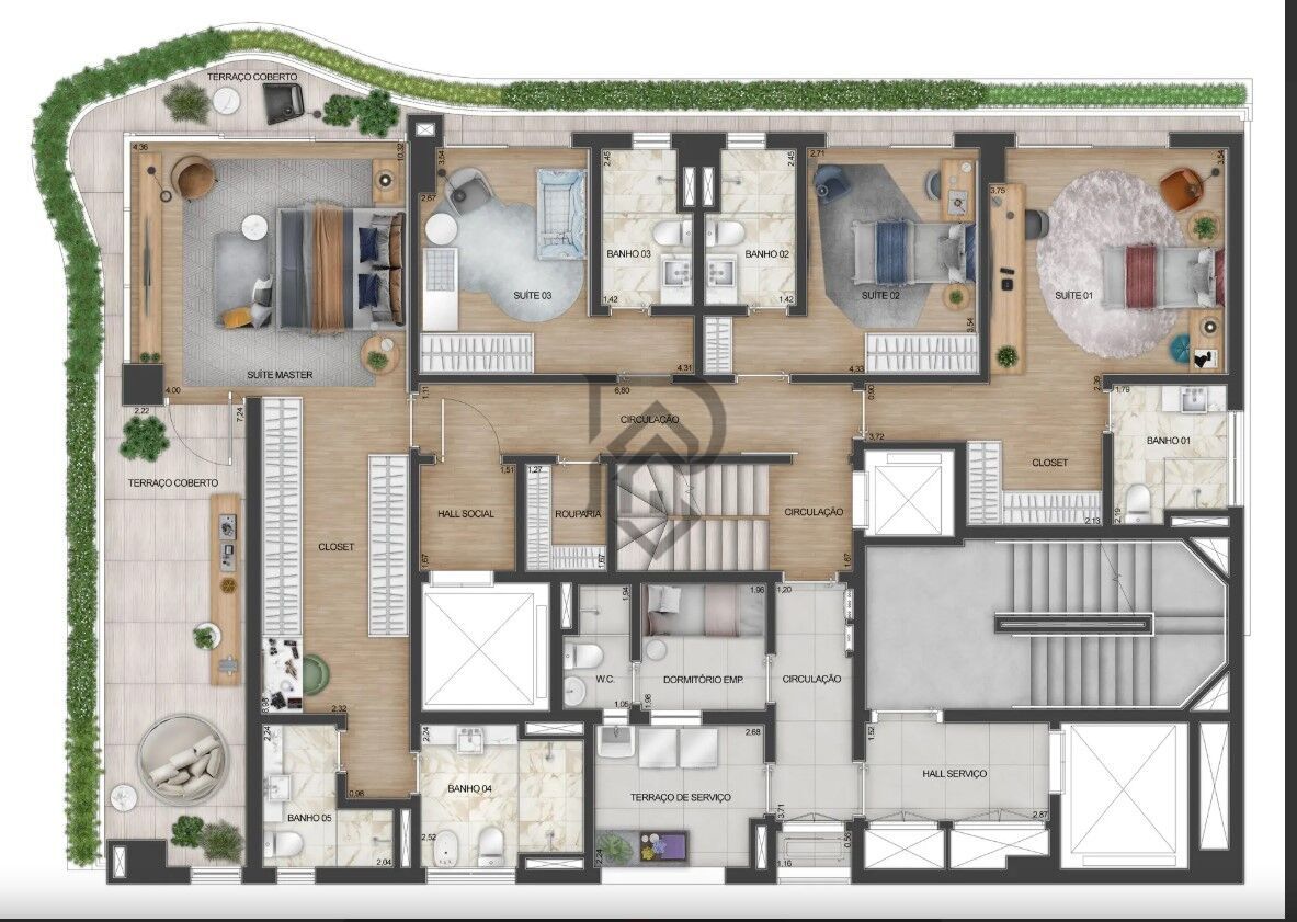 Apartamento, 3 quartos, 201 m² - Foto 24