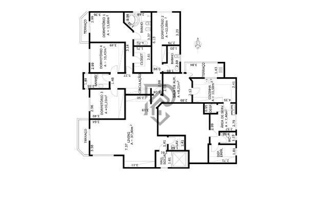 Apartamento, 3 quartos, 205 m² - Foto 42