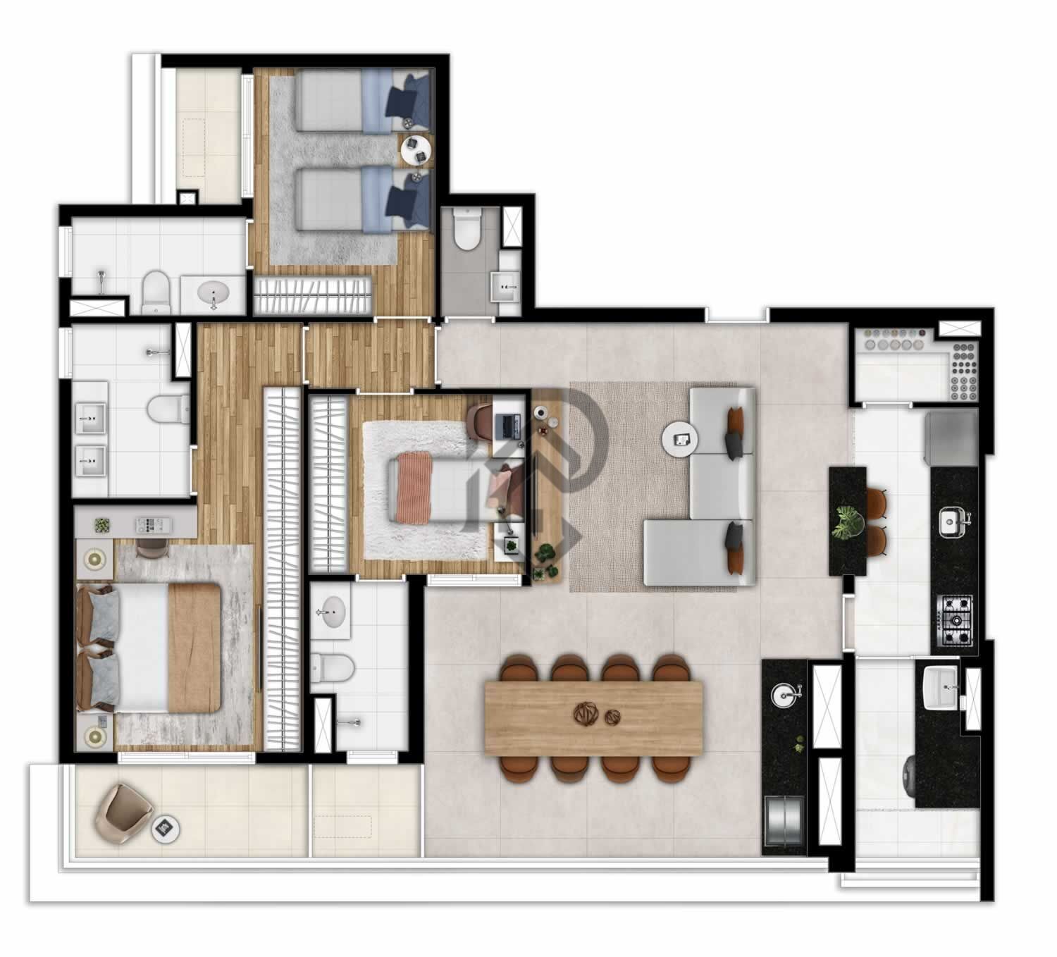 Apartamento, 3 quartos, 118 m² - Foto 51