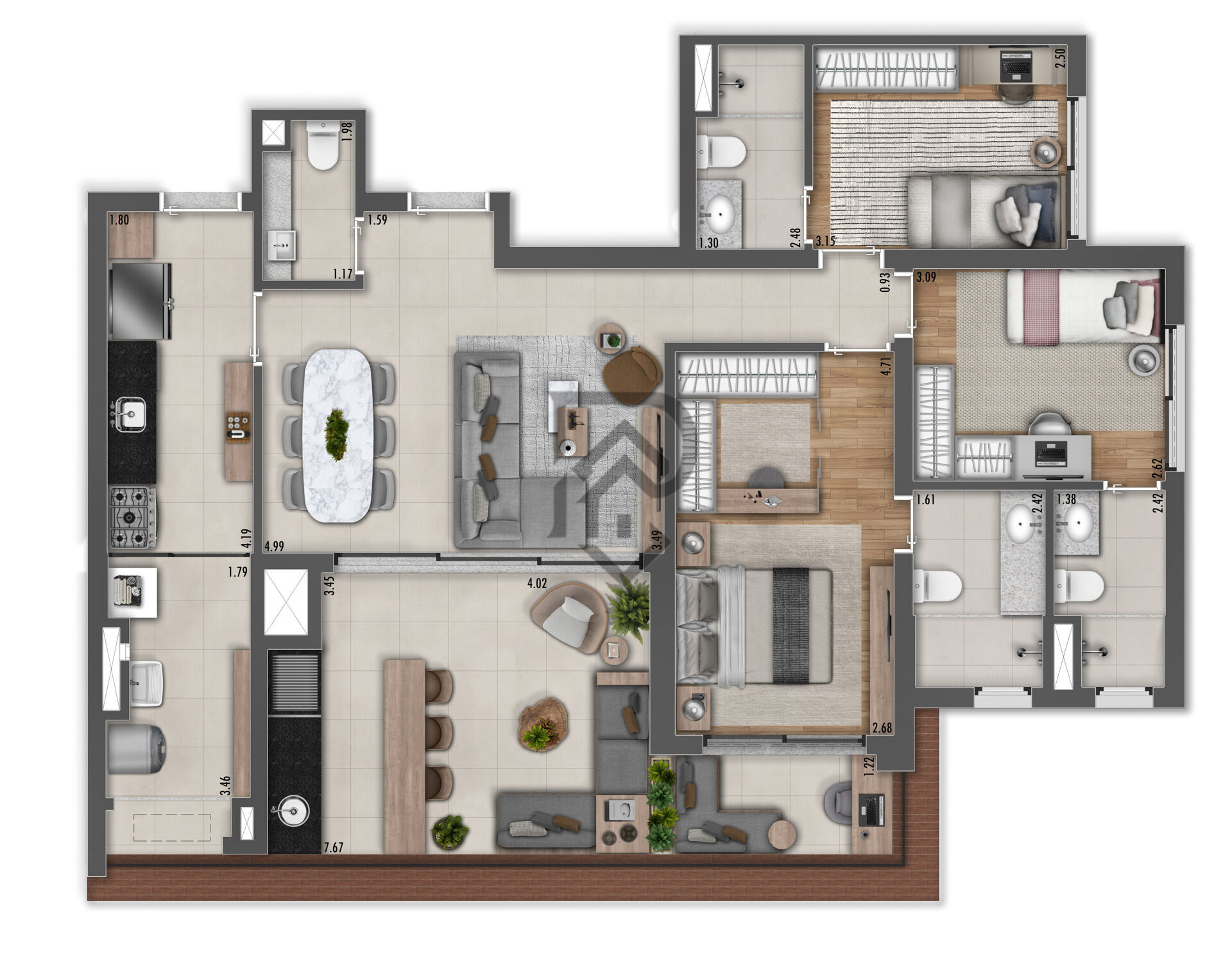 Apartamento, 3 quartos, 113 m² - Foto 17