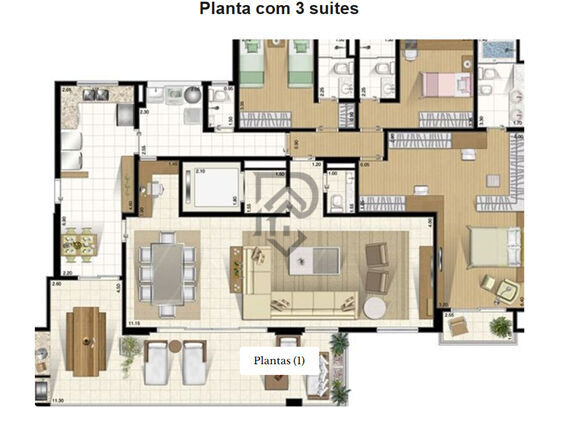 Apartamento, 3 quartos, 204 m² - Foto 49