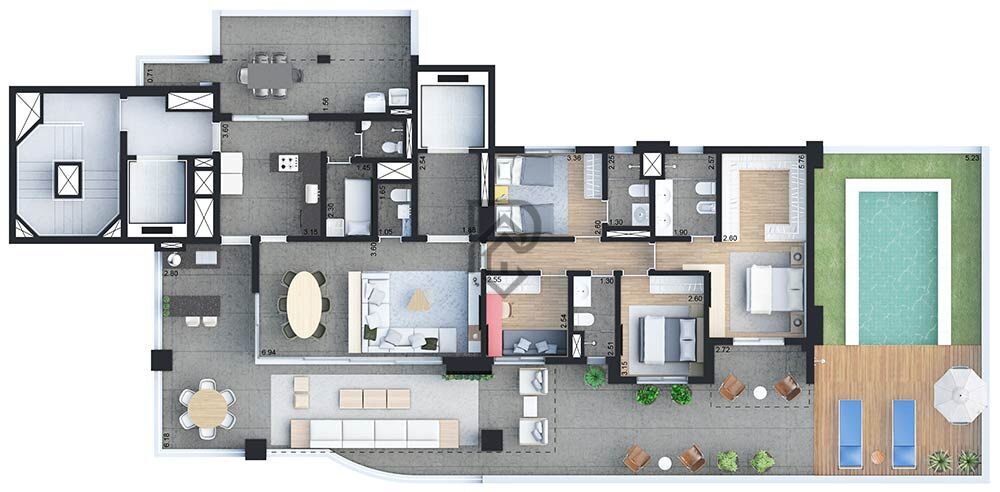 Apartamento, 4 quartos, 290 m² - Foto 21