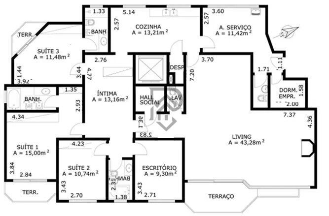 Apartamento à venda com 3 quartos, 190m² - Foto 18