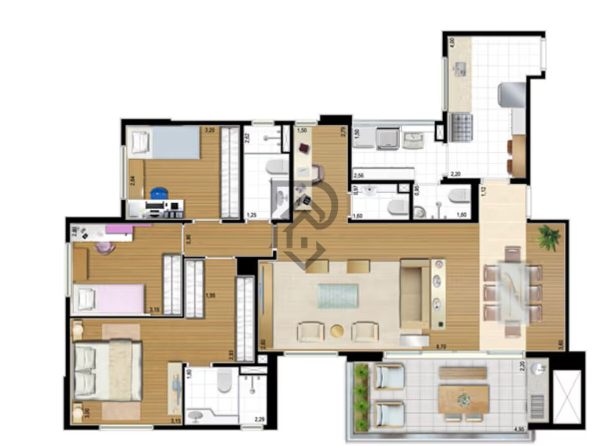 Apartamento, 3 quartos, 131 m² - Foto 44
