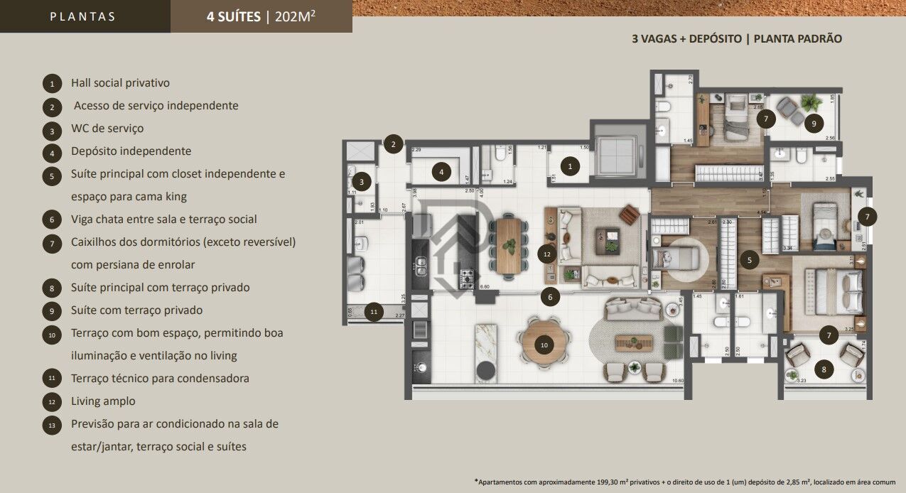 Apartamento à venda com 4 quartos, 202m² - Foto 18