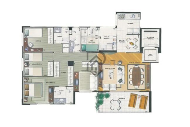 Apartamento à venda com 3 quartos, 125m² - Foto 25