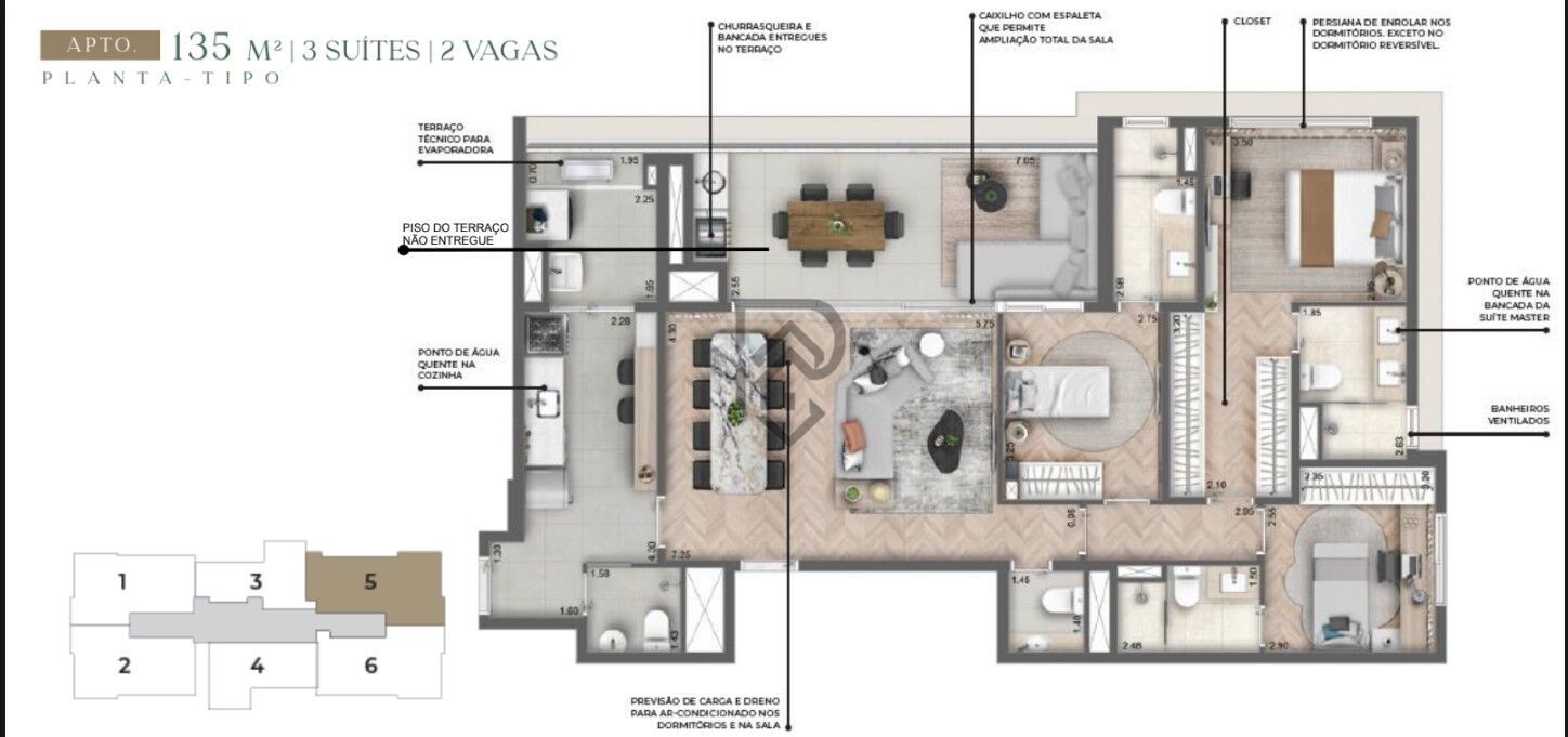 Apartamento, 4 quartos, 136 m² - Foto 23