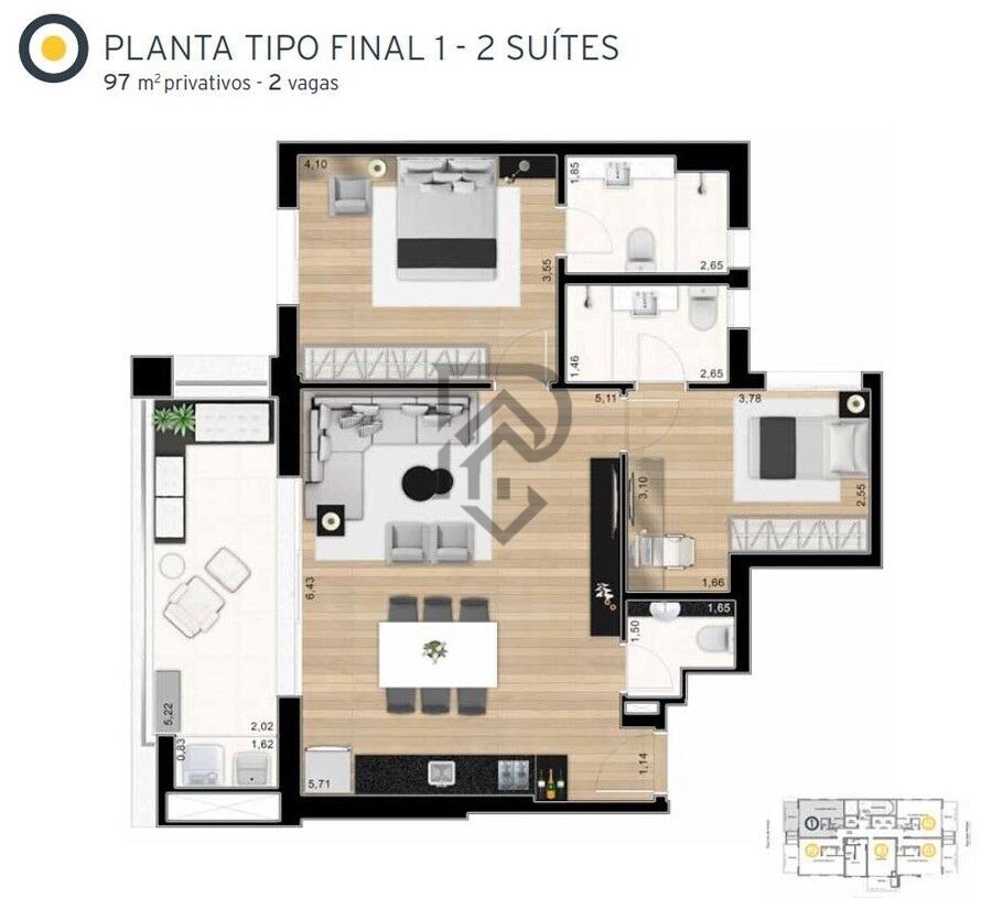 Apartamento, 1 quarto, 70 m² - Foto 37