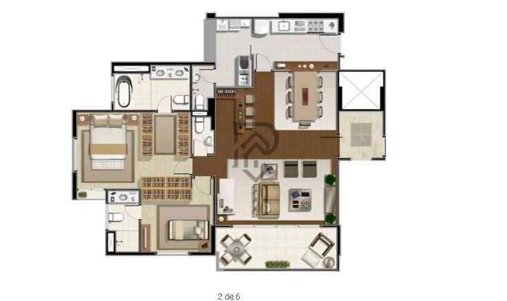 Apartamento à venda com 2 quartos, 112m² - Foto 17