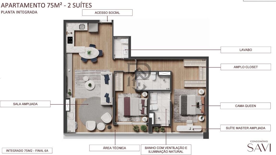 Apartamento à venda com 2 quartos, 75m² - Foto 21