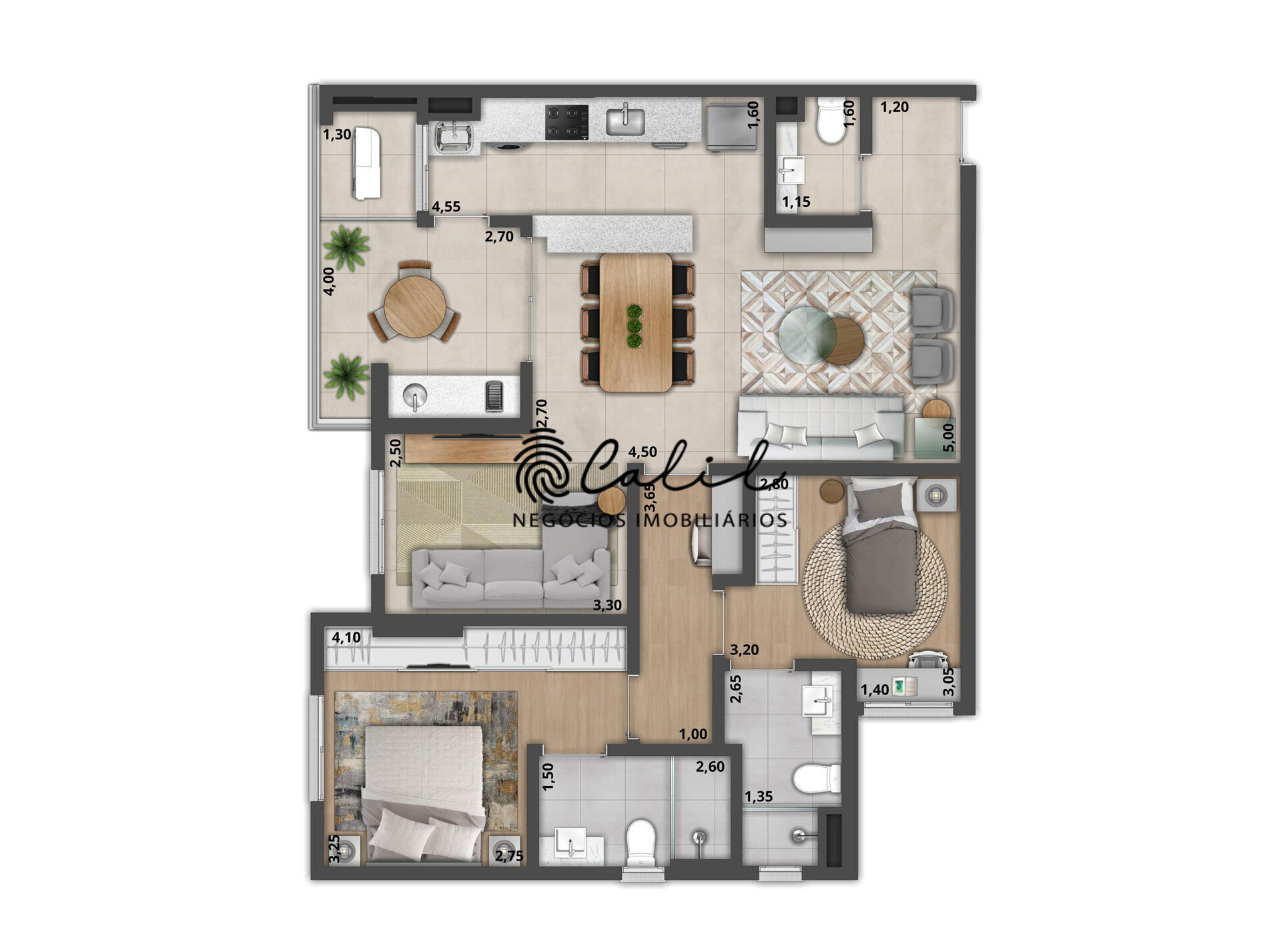 Apartamento, 2 quartos, 90 m² - Foto 3