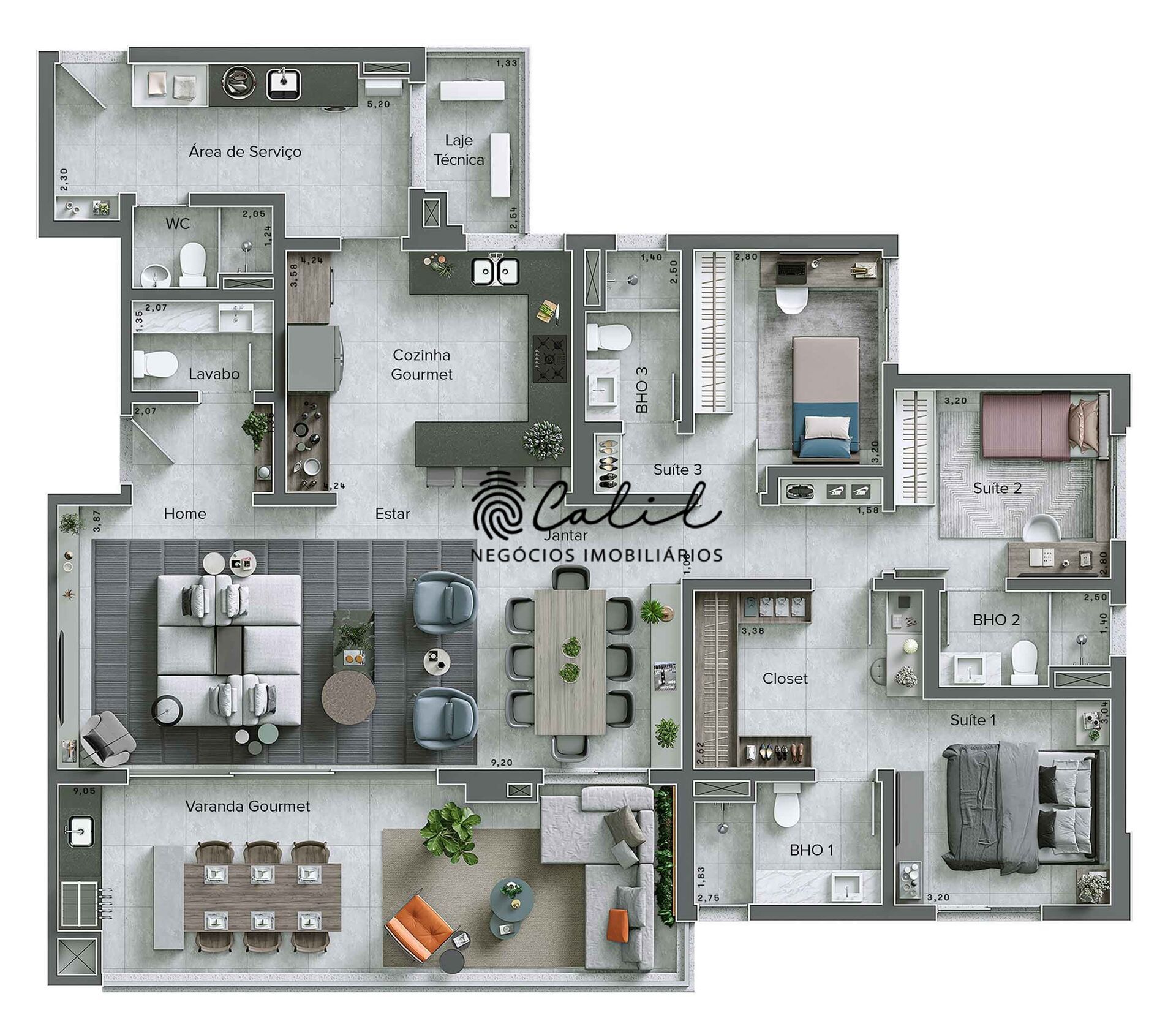 Apartamento, 3 quartos, 178 m² - Foto 3