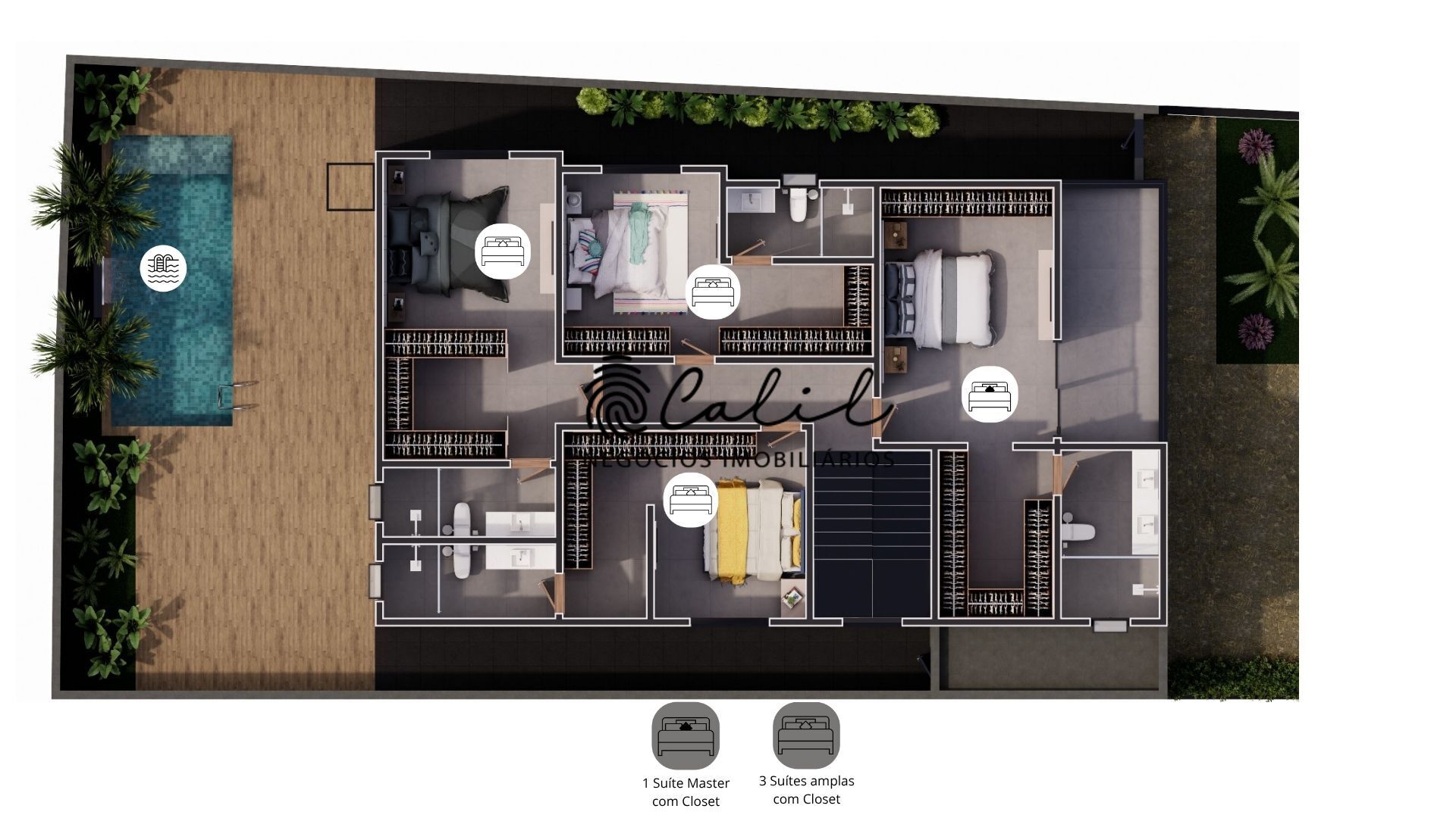 Casa de Condomínio, 4 quartos - Foto 5