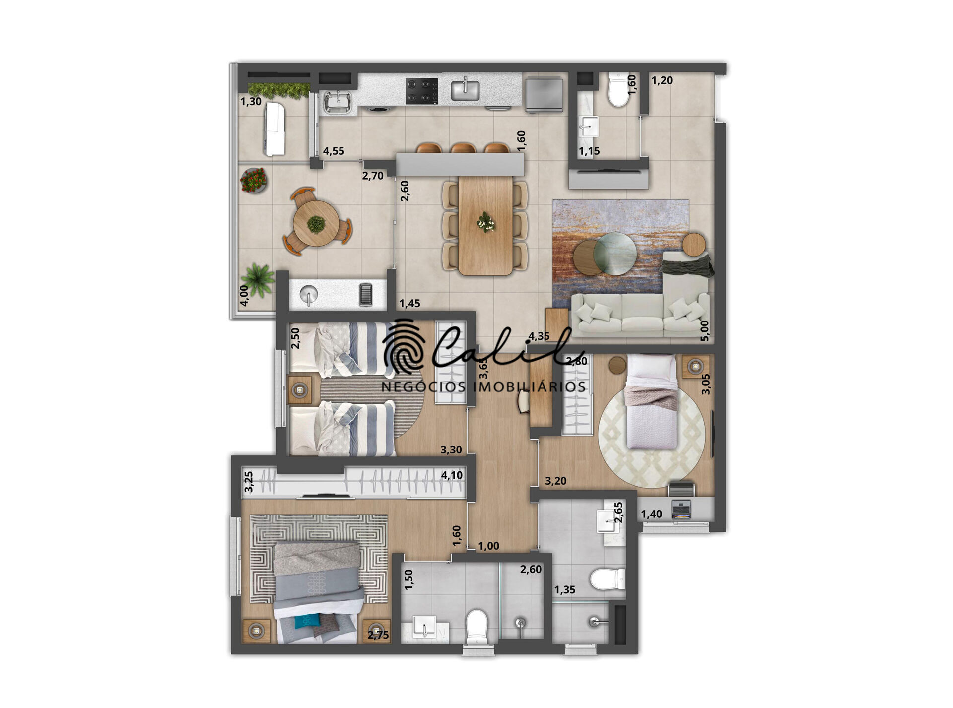 Apartamento, 3 quartos, 90 m² - Foto 2