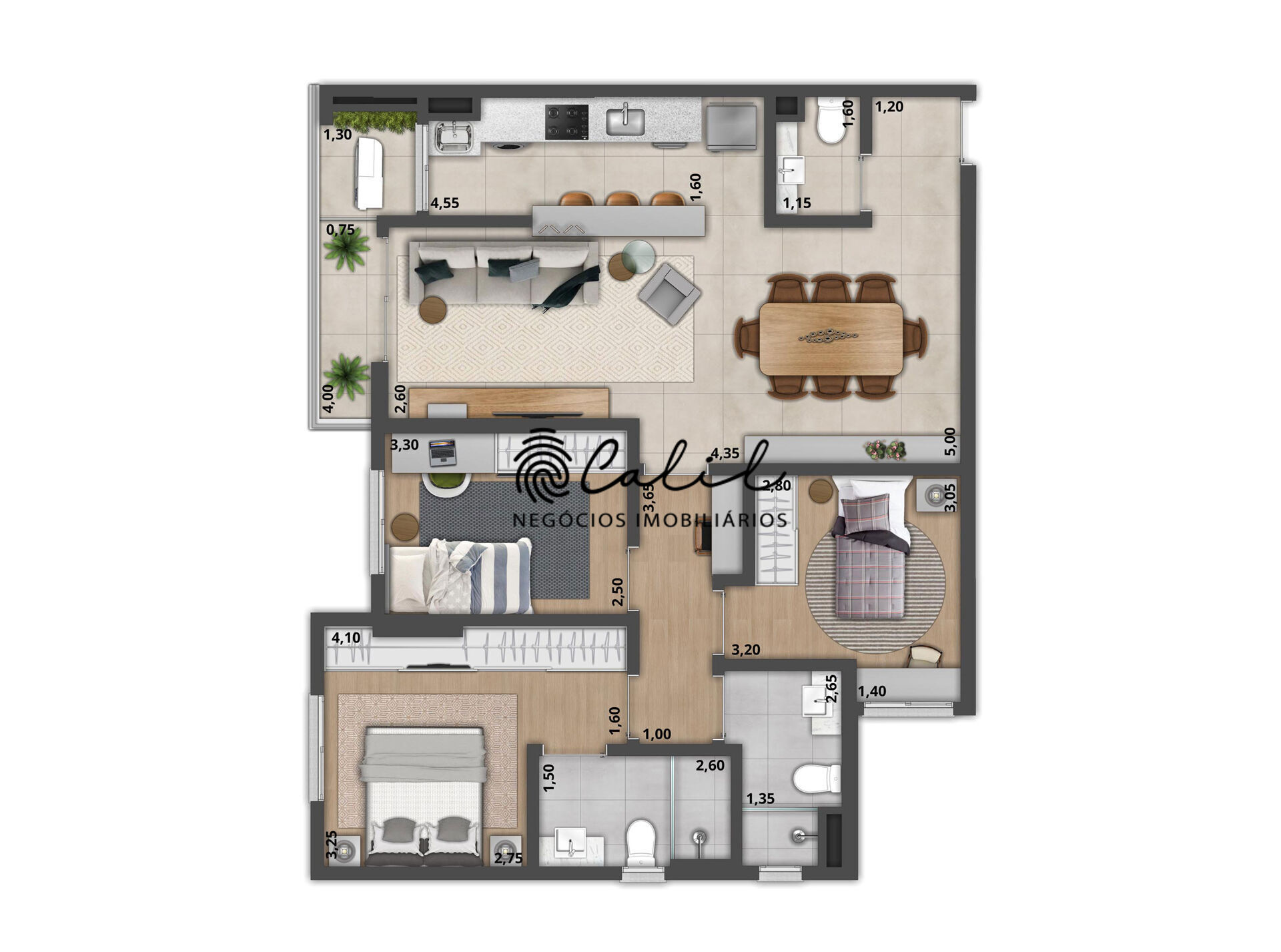 Apartamento, 3 quartos, 90 m² - Foto 3