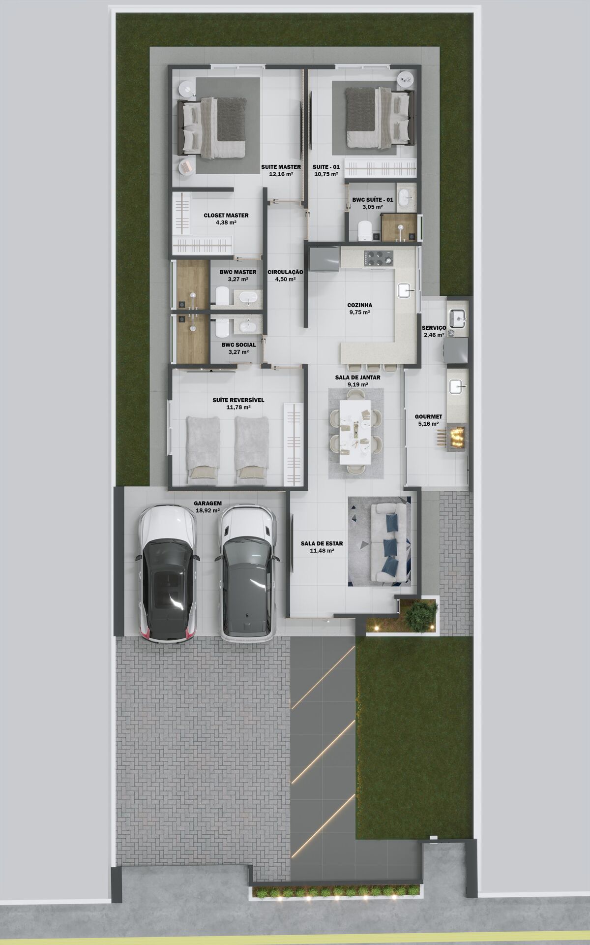 Casa, 3 quartos - Foto 2