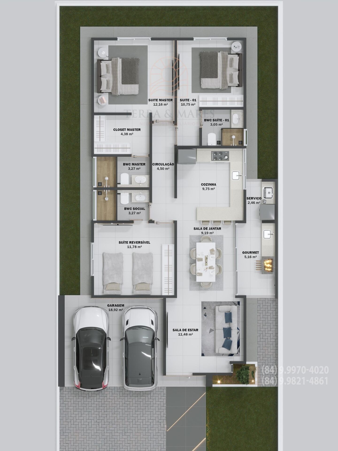 Casa, 3 quartos, 122 m² - Foto 2