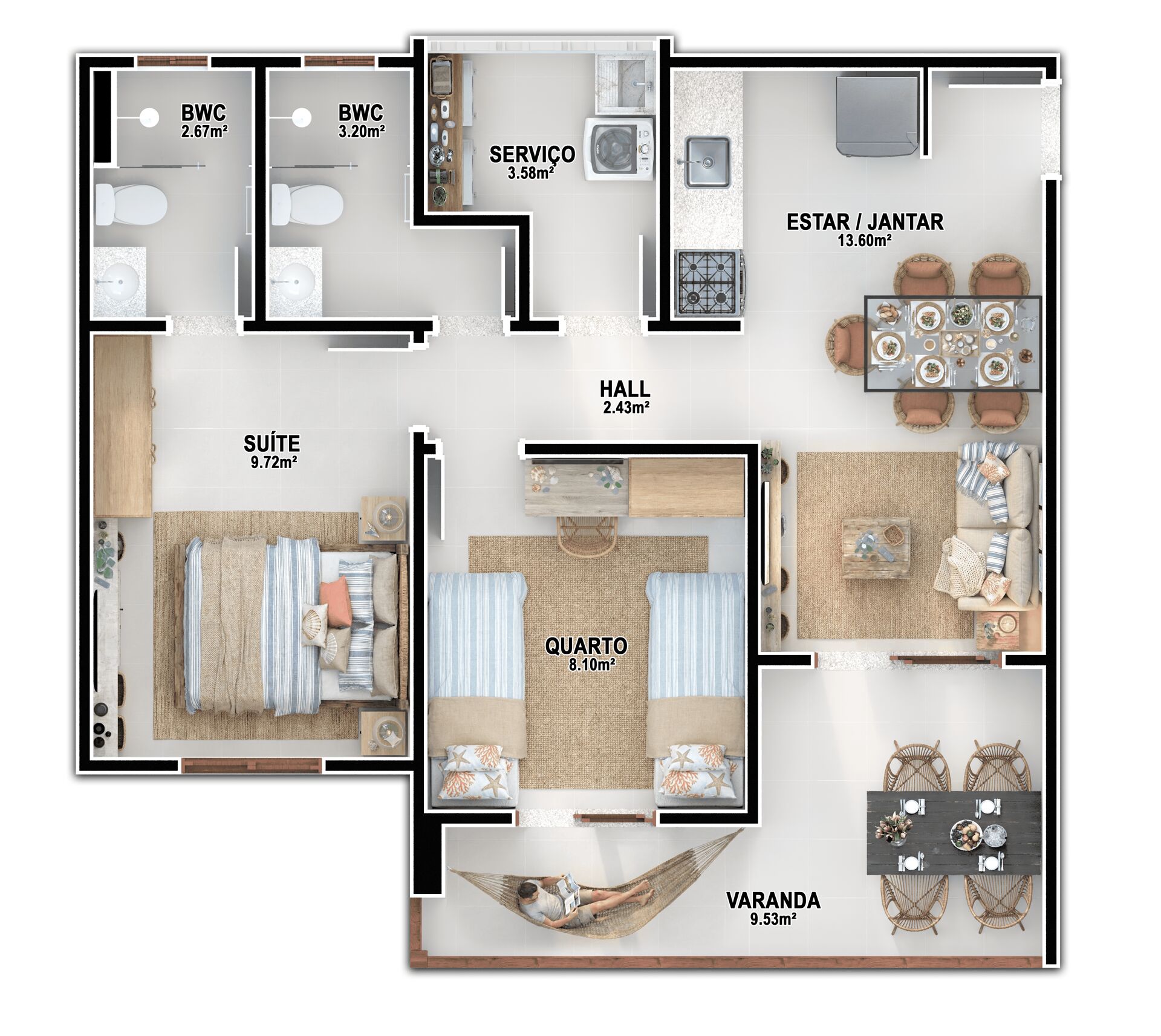 Apartamento, 2 quartos, 55 m² - Foto 8