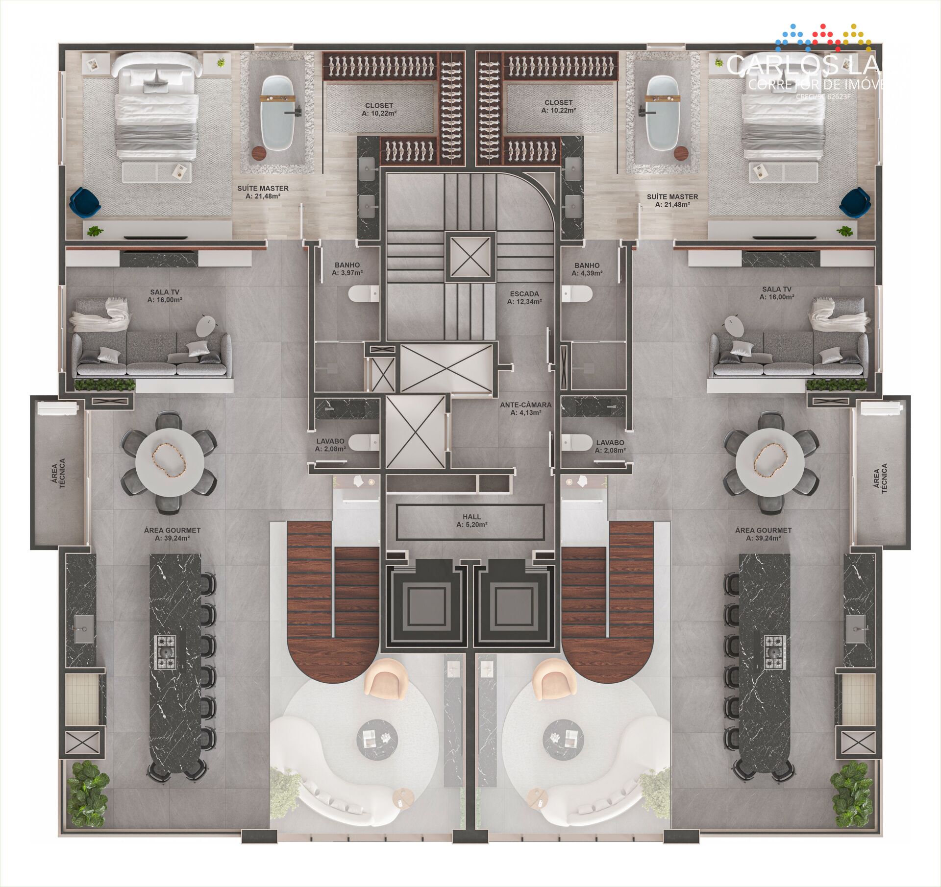 Cobertura, 4 quartos, 246 m² - Foto 36