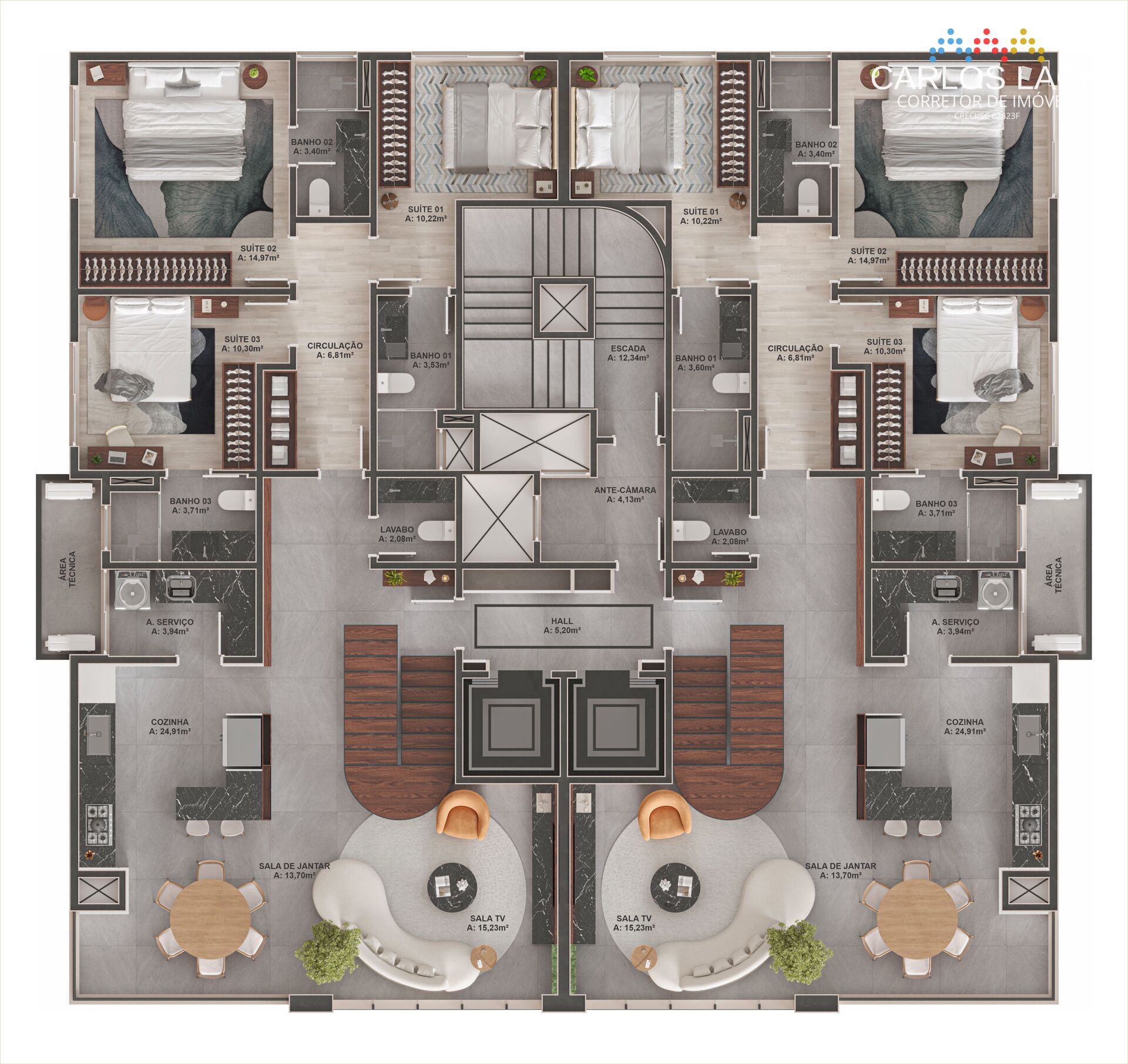 Cobertura, 4 quartos, 246 m² - Foto 35