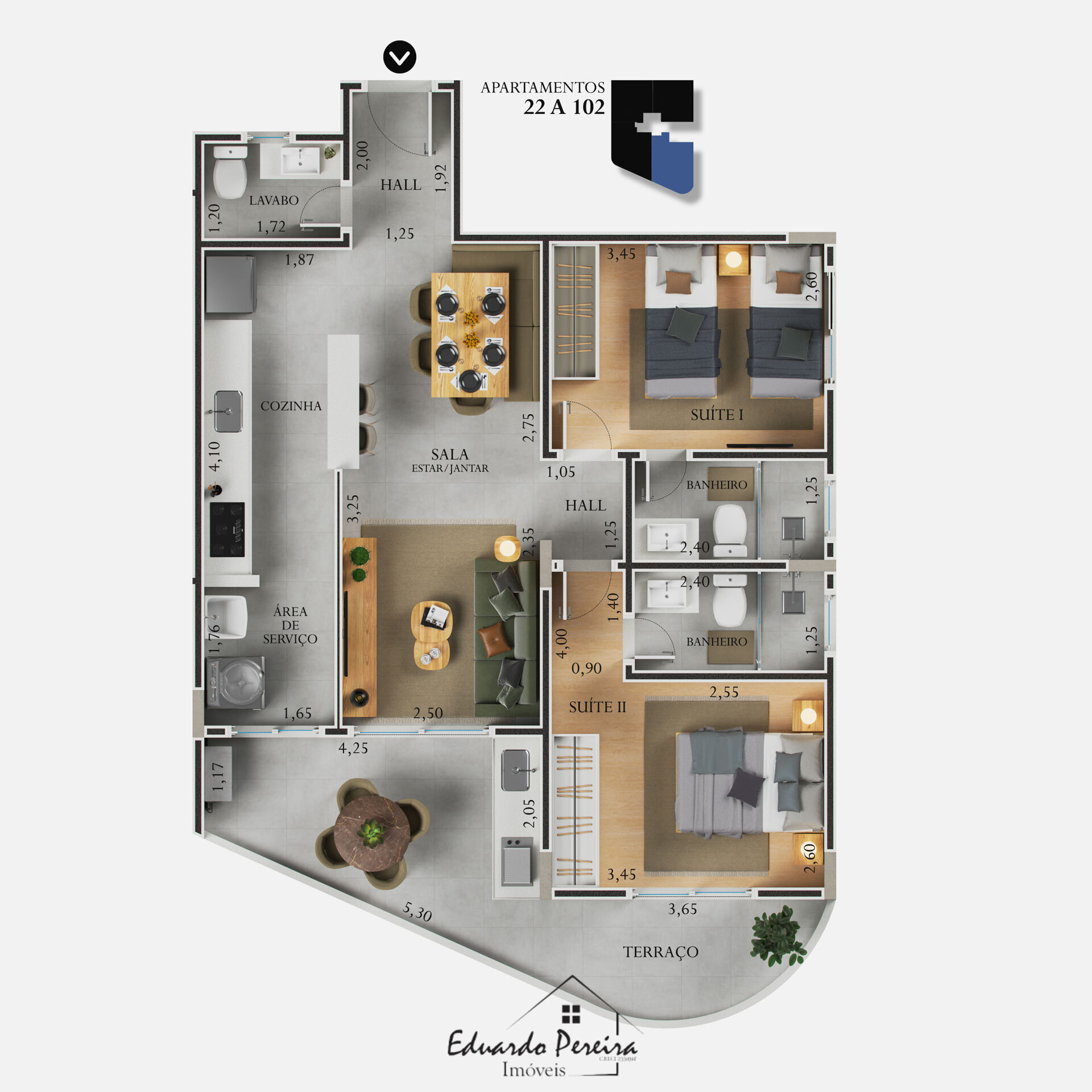 Apartamento à venda com 2 quartos, 62m² - Foto 5