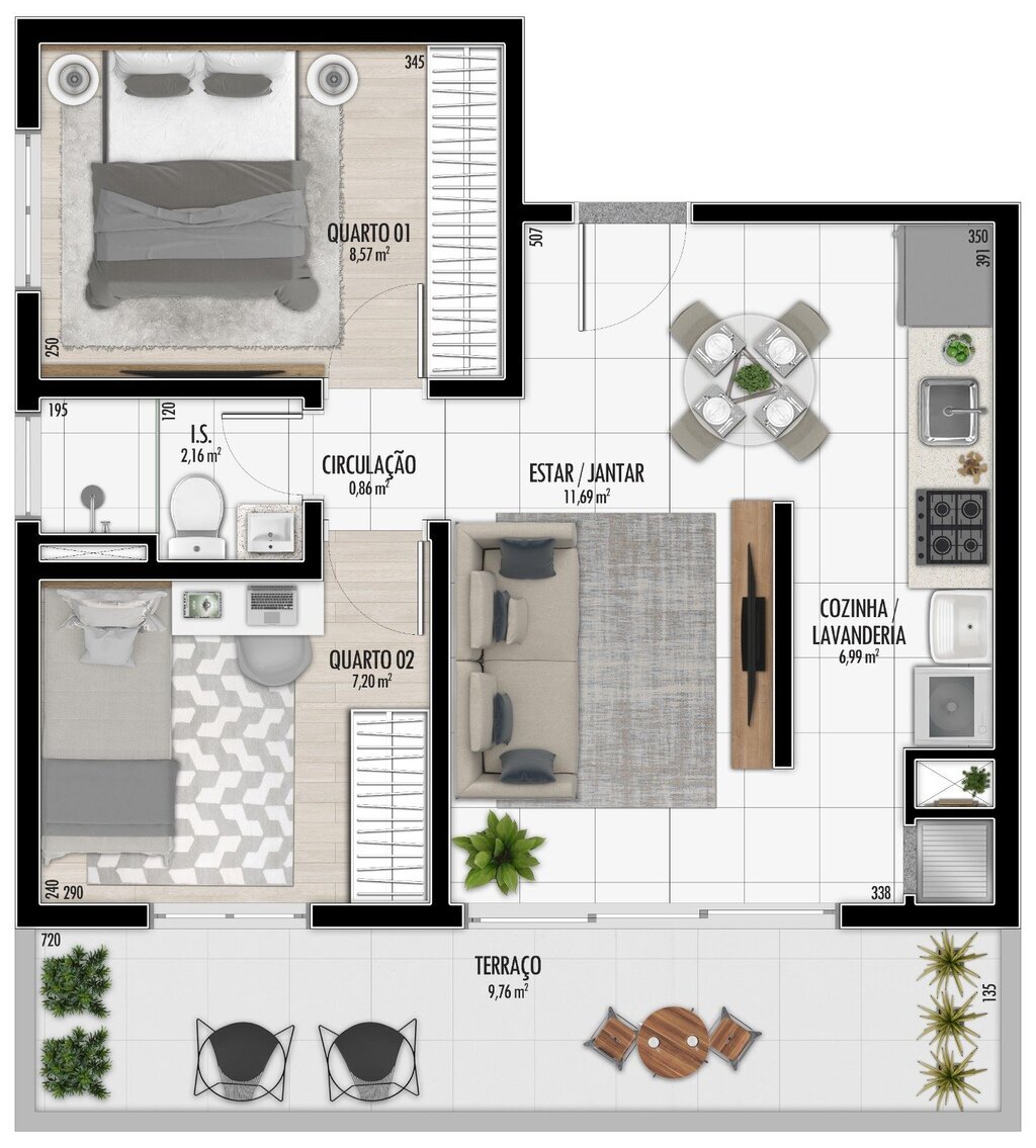 Apartamento à venda com 2 quartos, 45m² - Foto 23